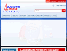 Tablet Screenshot of blackburnmarine.com